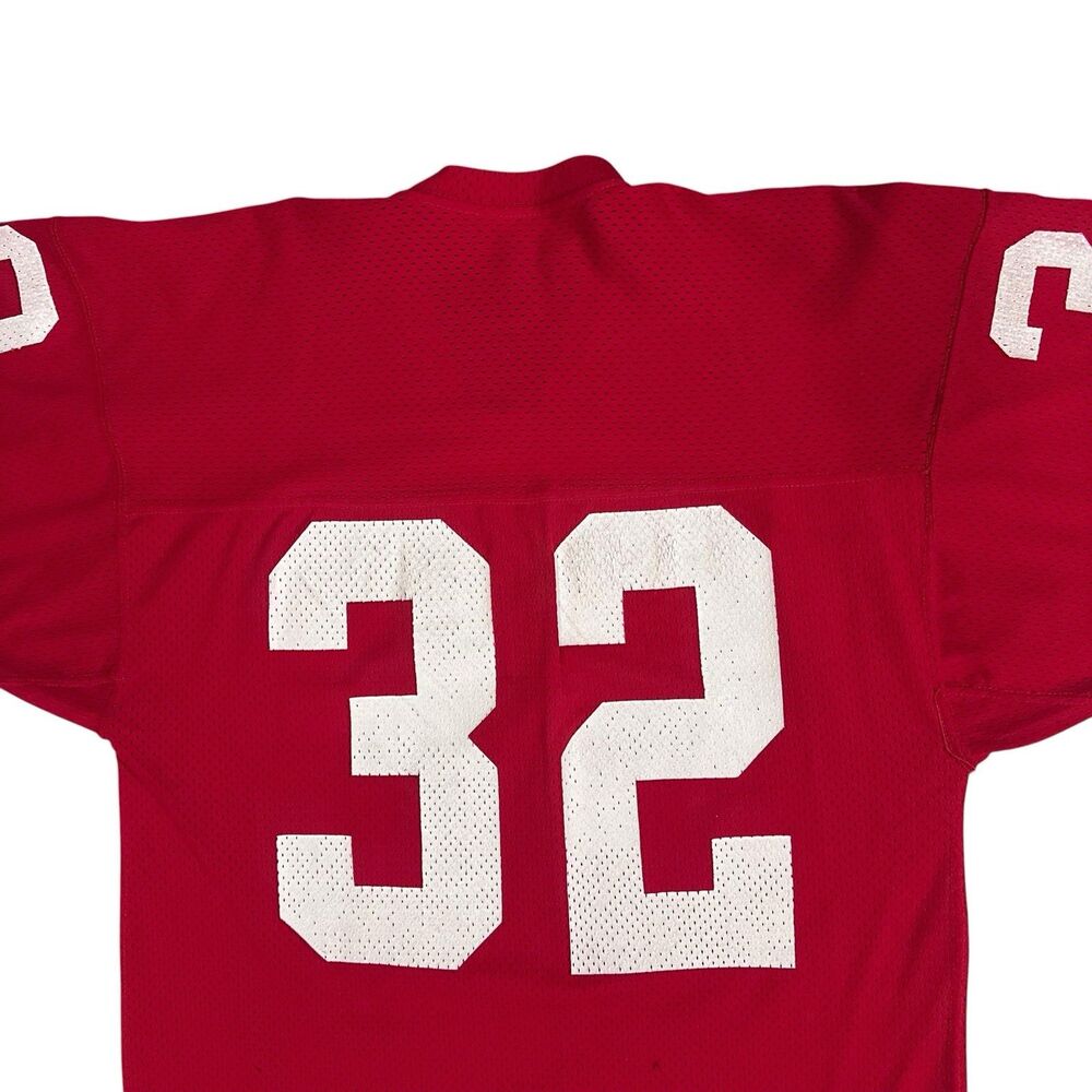 Vintage 80s Sand Knit Pro Action San Francisco 49ers #32 Jersey USA Mens L - Picture 9 of 11